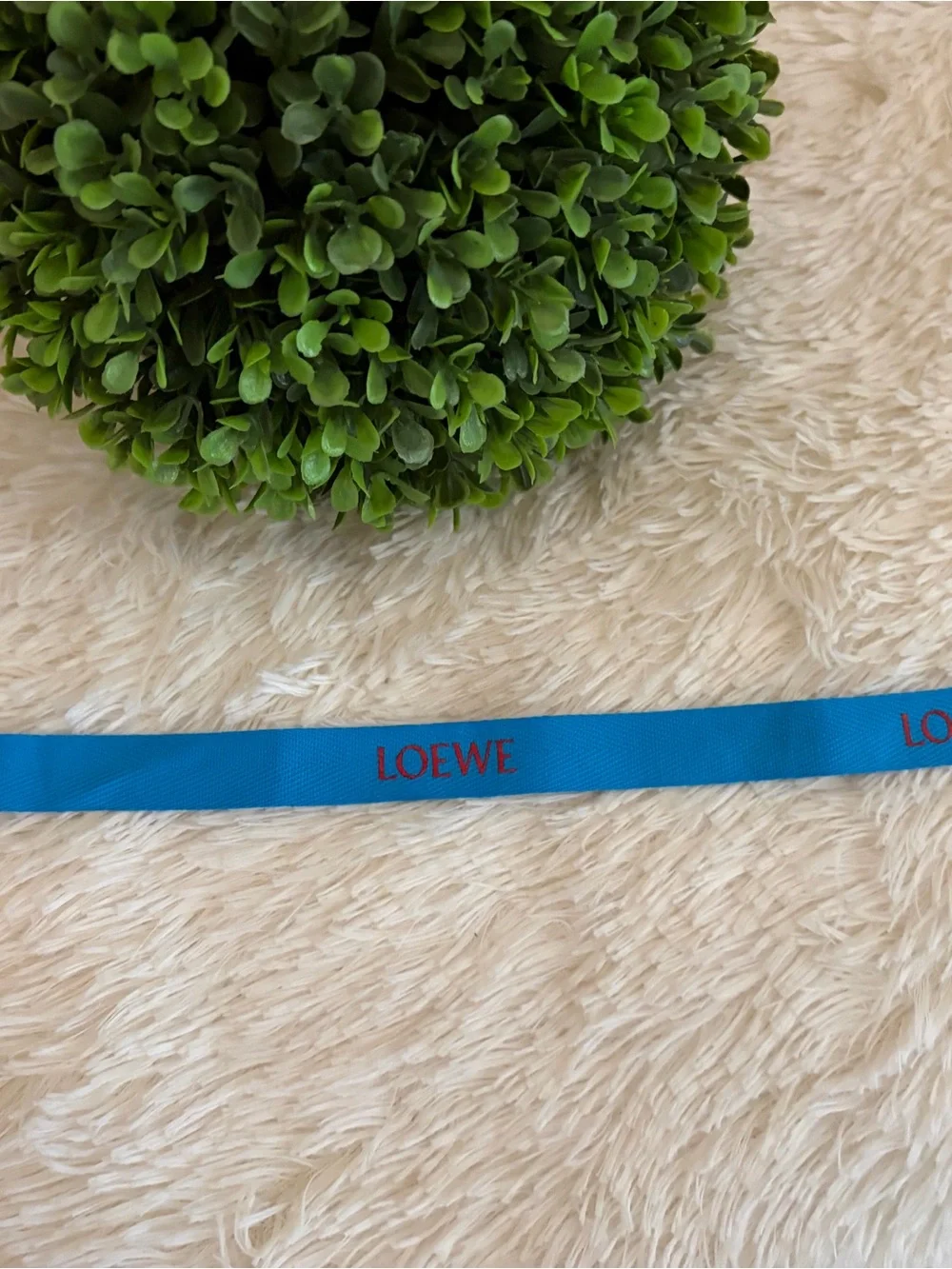 LOEWE Bright Blue Logo Ribbon